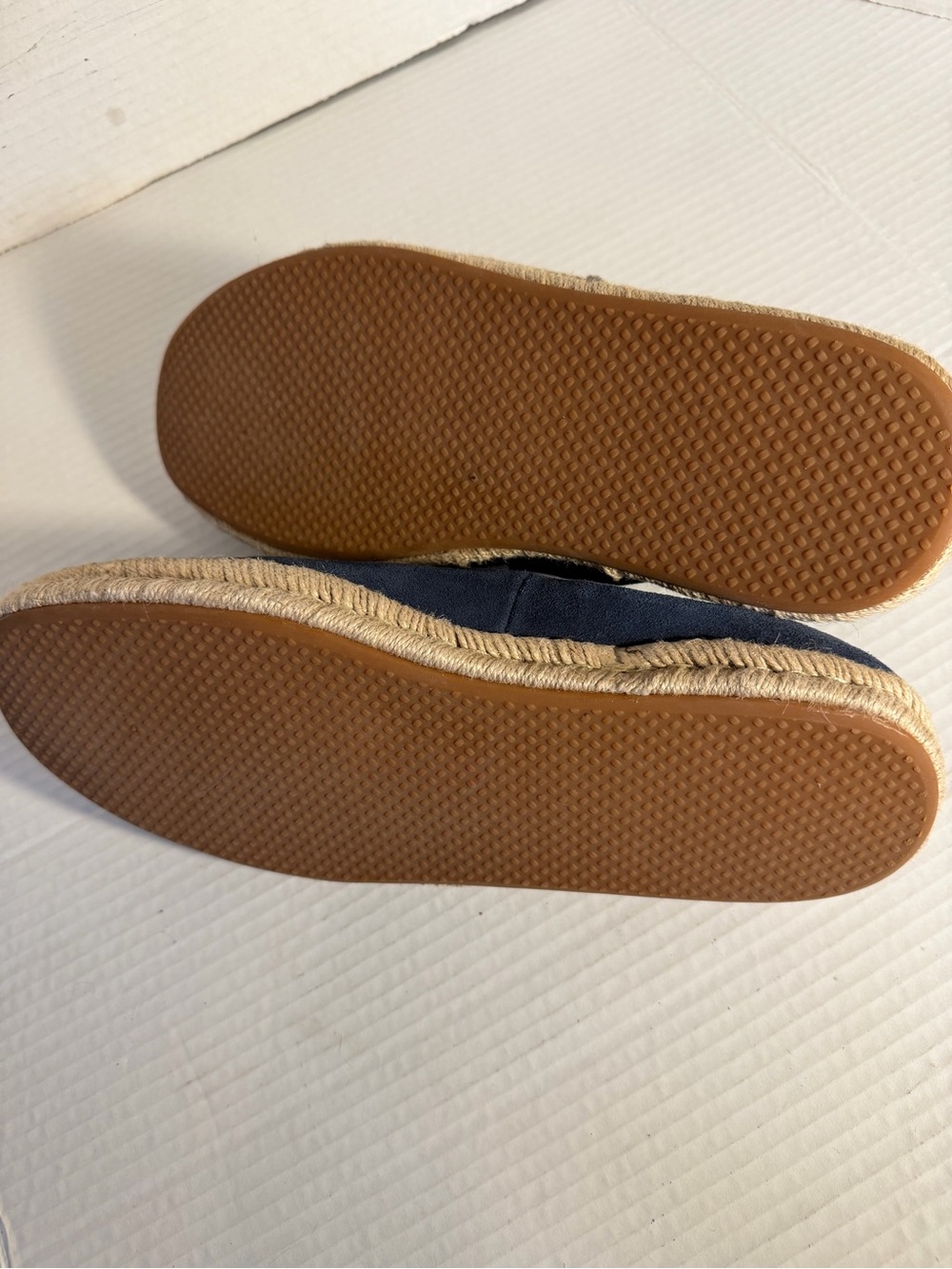 TOMS Navy Suede Santiago Espadrille Mule 10.5 - Picture 5 of 6